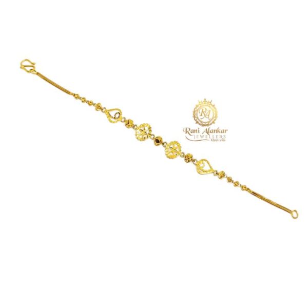 Ladies Fancy Gold Bracelet 18kt / Rani Alankar Jewellers