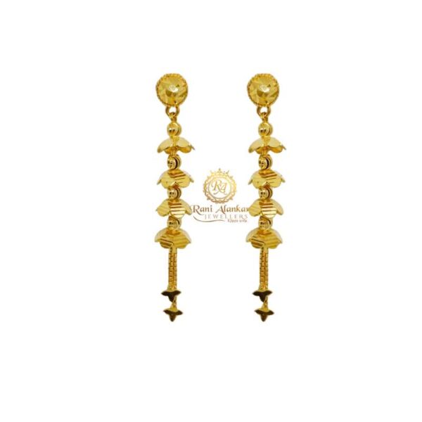 Gold Fancy Earring Design 22kt / Rani Alankar Jewellers