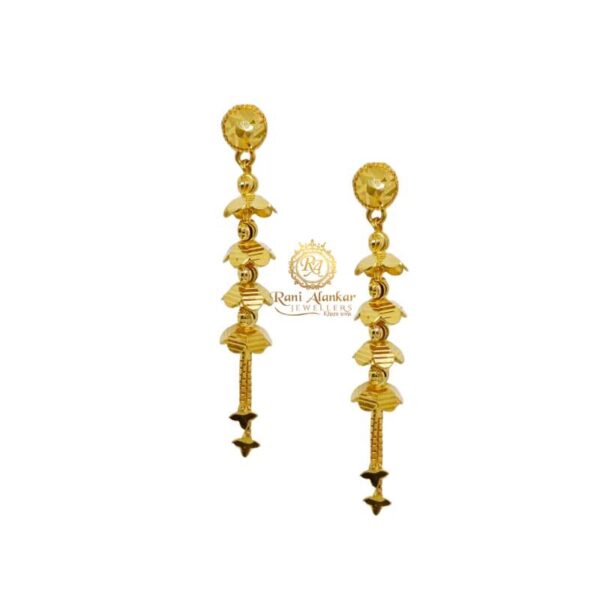 Gold Fancy Earring Design 22kt / Rani Alankar Jewellers