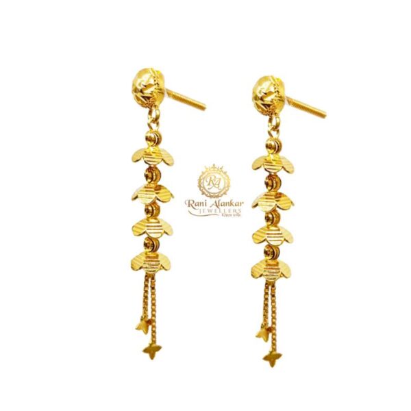 Gold Fancy Earring Design 22kt / Rani Alankar Jewellers