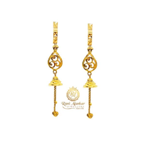 Golden Suidhaga Earring at Rs 12500/pair in Rajkot | ID: 2853057769297