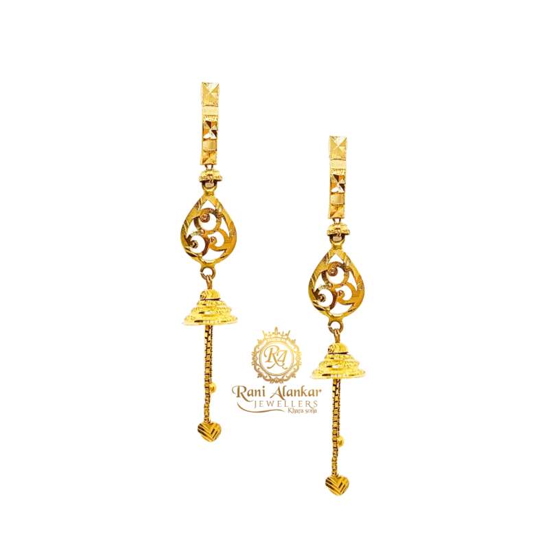 gold earrings daily wear gold earrings 👑👂💛 fancy earrings designs,gold  ring designs for wo… | Gold earrings designs, Gold ring designs, Temple  jewellery earrings