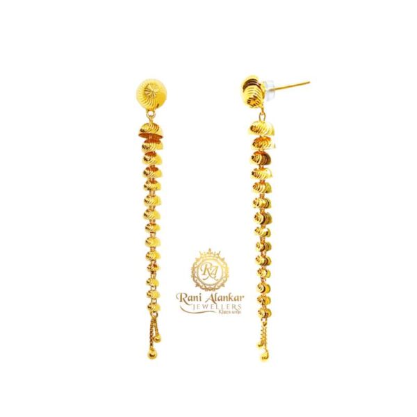 Gold Fancy Earring Fancy Design ( 14Stap Earring )