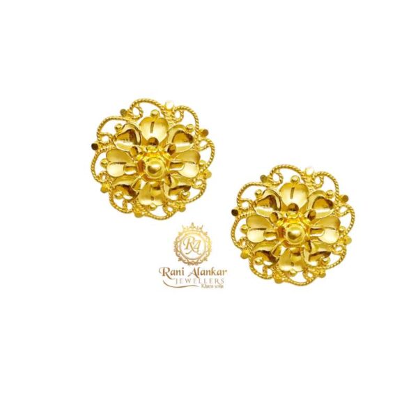 Gold Tops Earring 22kt