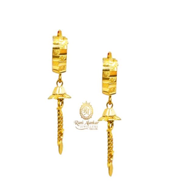 18KT Fancy GOLD EARRINGS / Rani Alankar Jewellers