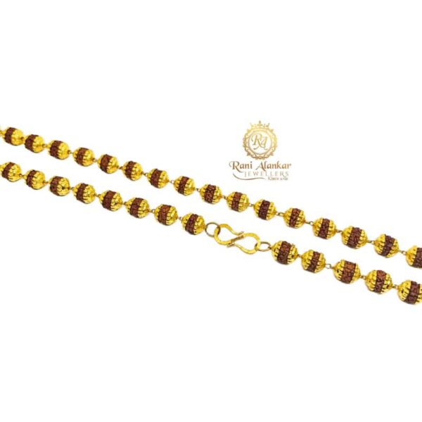 Gold Rudraksha Mala 24 inch / Rani Alankar Jewellers