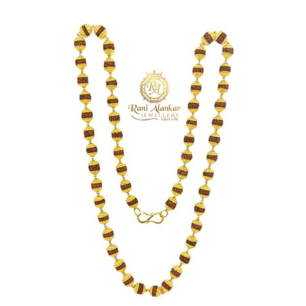 Gold Rudraksha Mala 24 inch / Rani Alankar Jewellers