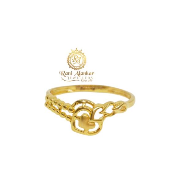 Gold Light Weight Ring Hard Shap Design