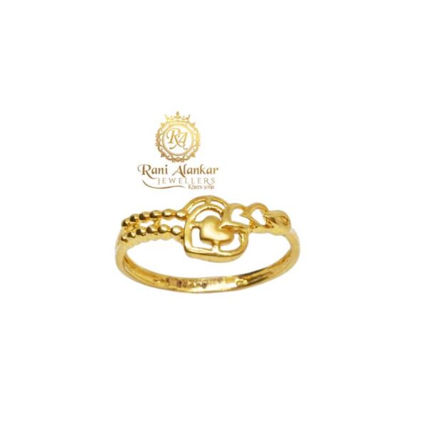 Gold Light Weight Ring Hard Shap Design