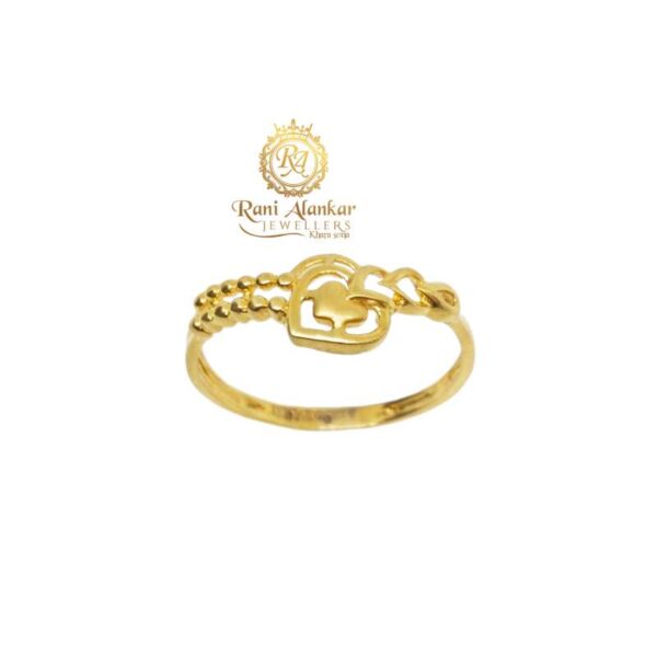 Gold Light Weight Ring Hard Shap Design