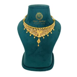 Gold Chokar Necklce Design 18kt Rani Alankar Jewellers