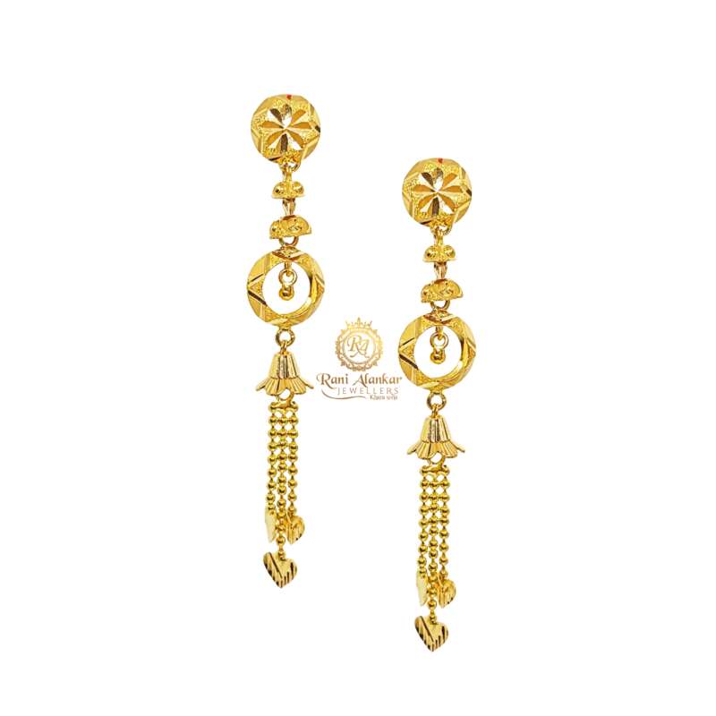 Latest Gold Earrings Designs 2023 | GOLD EARRINGS | Gold Earrings With  Weight And Price - YouTube