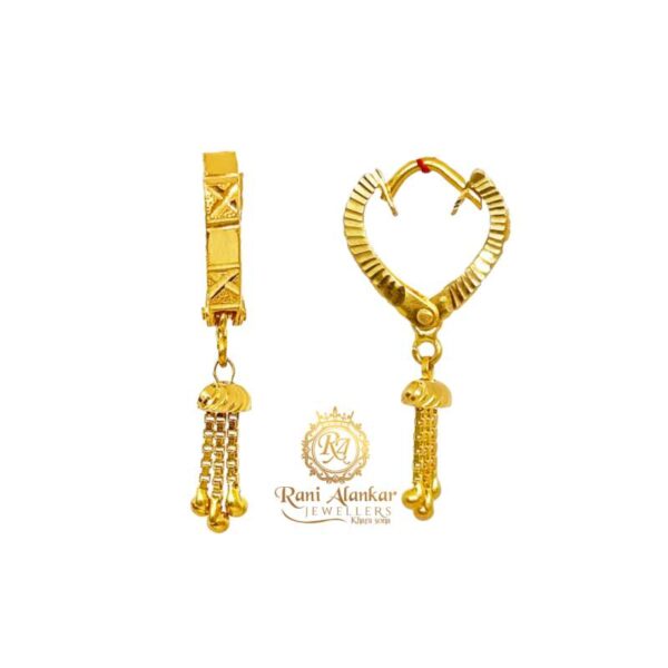 Latest Gold Earring Design 18kt