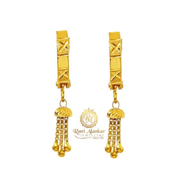 Latest Gold Earring Design 18kt