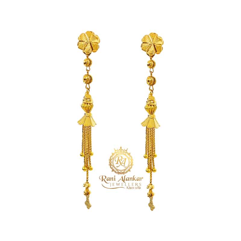 Pink Topaz Gold Threader Earrings | Breathe Autumn Rain Jewelry