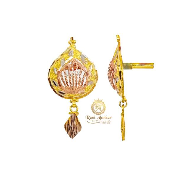 Gold Antique Earring18kt / Rani Alankar Jewellers