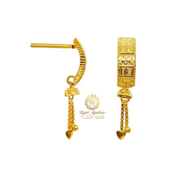 Daily Bear Gold Earring 18kt Rani Alankar Jewellers