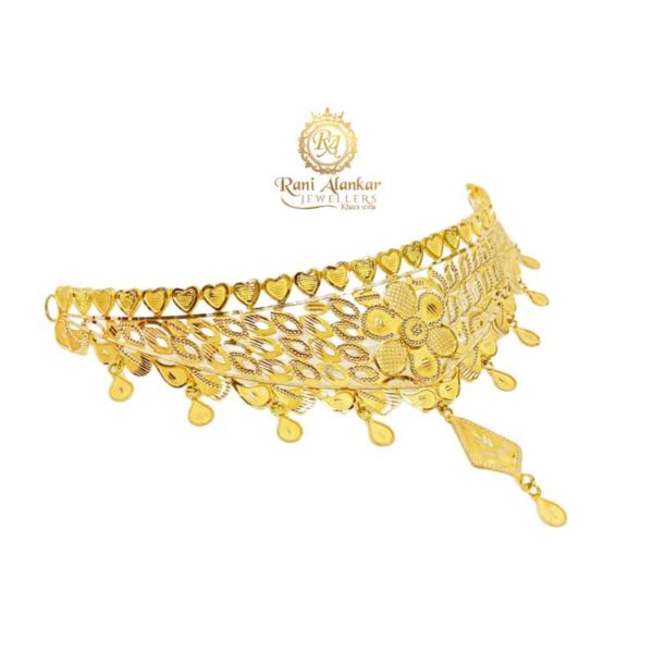 Gold Chokar Necklce Design 18kt Rani Alankar Jewellers
