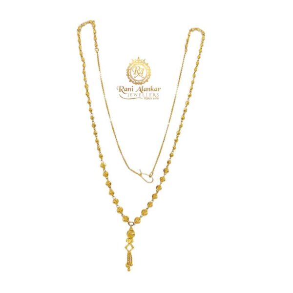 Gold FancyMatar Mala Chain 18kt