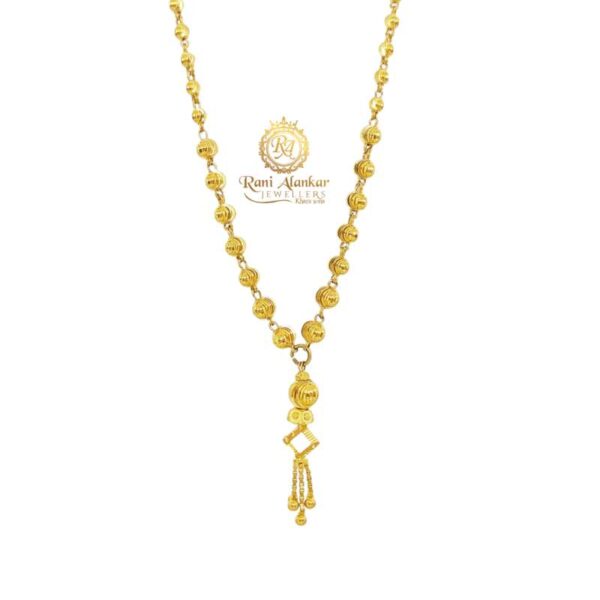 Gold FancyMatar Mala Chain 18kt