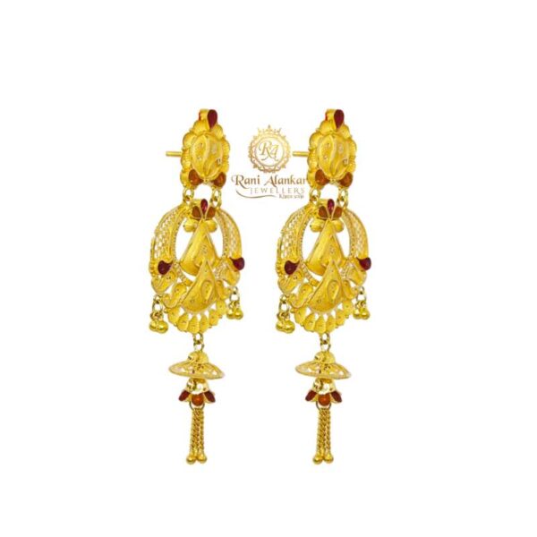 The Gold Fancy Jhala Earring