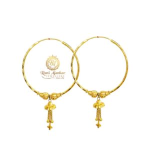 Gold Bali Earrng Design 18kt