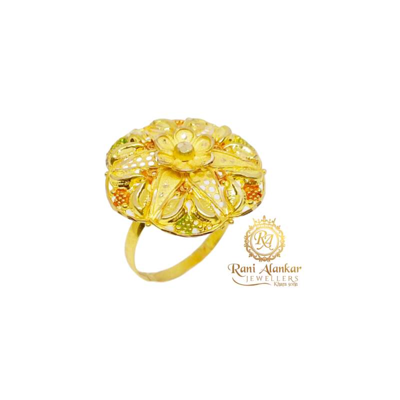 Gold Fancy Jodha Ring For Women – Welcome to Rani Alankar