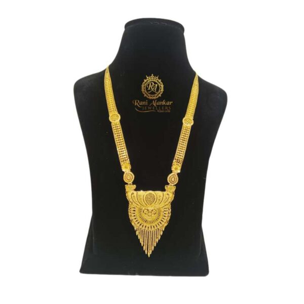 Fancy Design Gold Long Necklace 18kt