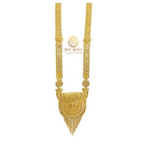 Fancy Design Gold Long Necklace 18kt