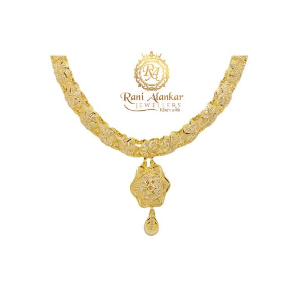 Gold Unique Design Necklace 18kt