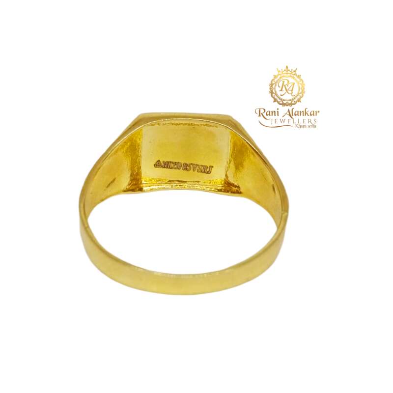 Yellow Stone with Diamond Antique Design Gold Plated Ring for Men - Style  A994 – Soni Fashion®