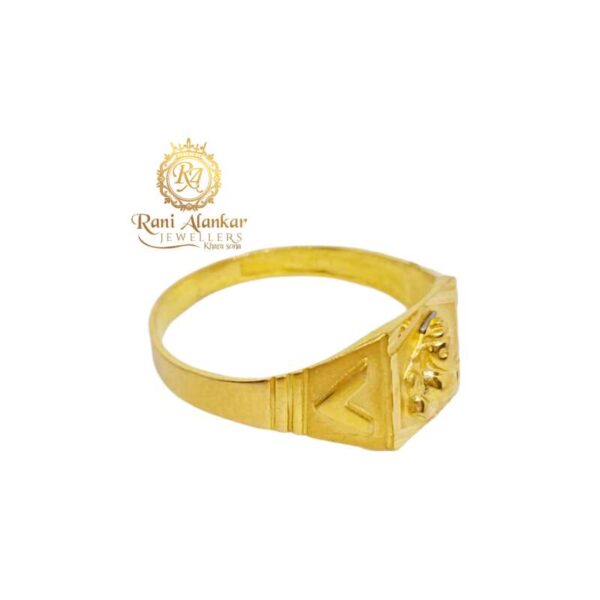 18kt Ganesh ji Design Gold Ring