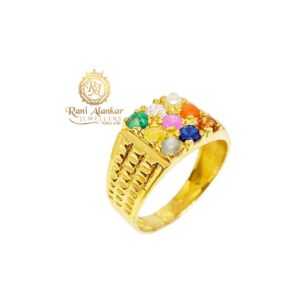 Navratan Gold Ring For Men,s