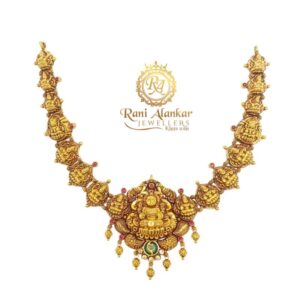 Yellow Gold Temple Necklace 22kt