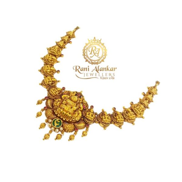 Yellow Gold Temple Necklace 22kt