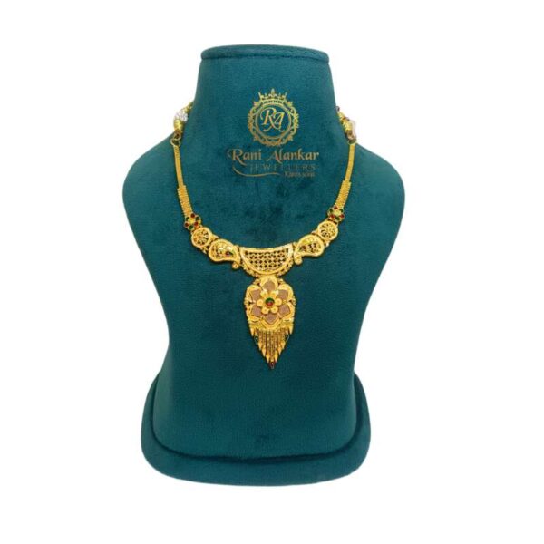 Gold Fancy Short Necklace 18kt