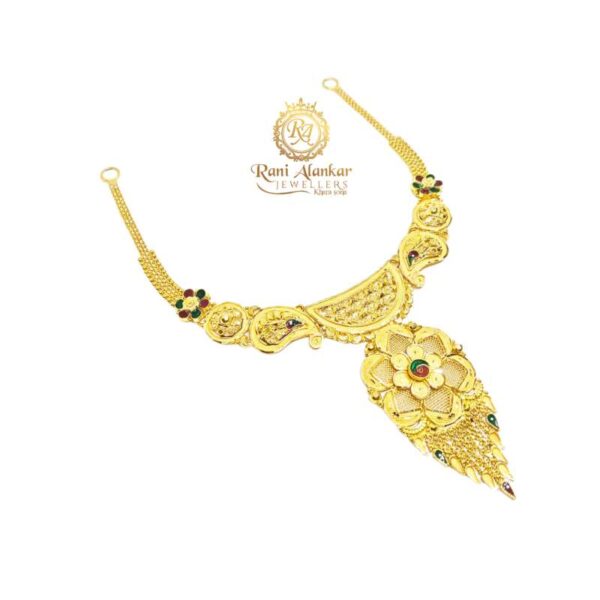 Gold Fancy Short Necklace 18kt