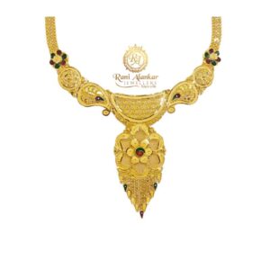 Gold Fancy Short Necklace 18kt