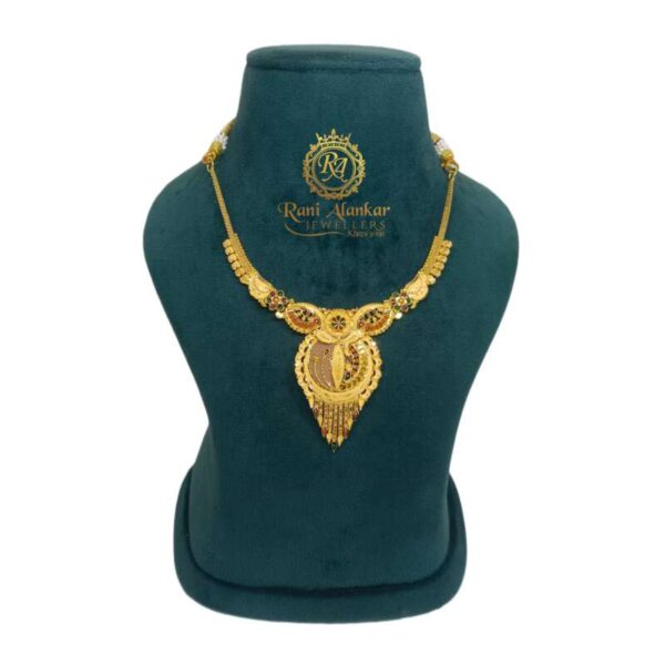 Gold Fancy Short Necklace 18kt