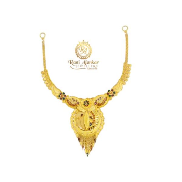 Gold Fancy Short Necklace 18kt