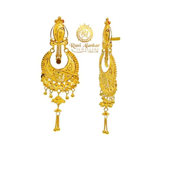 Gold Earring by Rani Alankar Jewellers