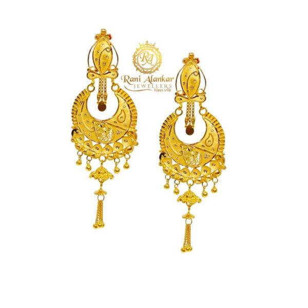 Gold Earring by Rani Alankar Jewellers