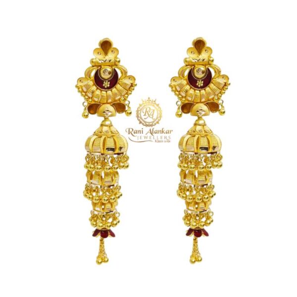 Gold Earring 3 Step By Rani Alankar Jewellers