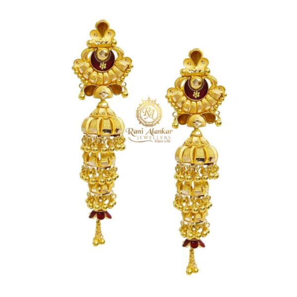 Gold Earring 3 Step By Rani Alankar Jewellers