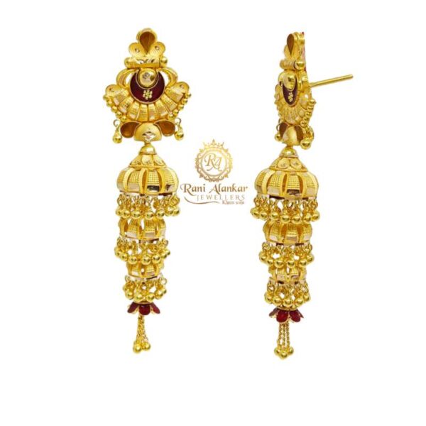 Gold Earring 3 Step By Rani Alankar Jewellers