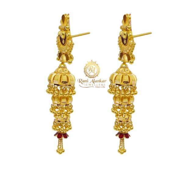 Gold Earring 3 Step By Rani Alankar Jewellers