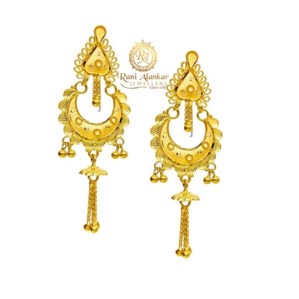 Gold Earring Jhala 18kt