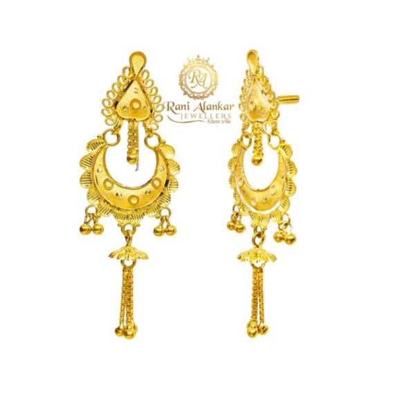 Gold Earring Jhala 18kt