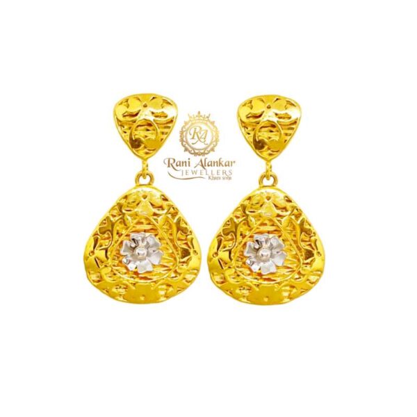 Latest Design Gold Earring18kt