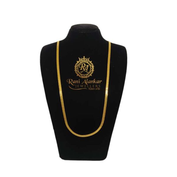 18k Yellow Gold Chain By Rani Alankar Jewellers